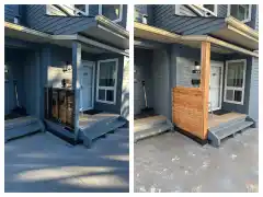 Another successful repair! It's cold out so the paint will need to wait until spring time. #renovation #repair #handyman